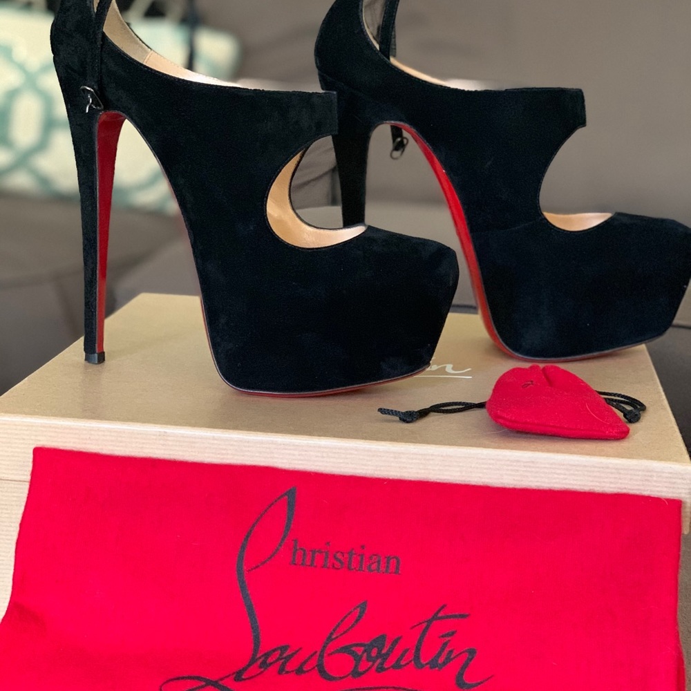 Christian Louboutin Maillot 160 Veux Velours Black